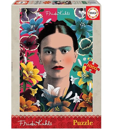 Ravensburger Puzzle 500 Puzzle Ravensburger Frida Kahlo - 300 Piezas, Adultos, 27x39 Cm Juego Memoria Concentración