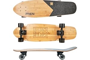 RAVEN Longboard Skateboard per bambini adulti ragazzi ragazze | truck in alluminio