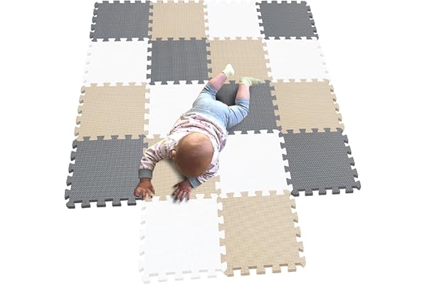 MQIAOHAM® 18 Piezas Alfombra Puzzle Bebe Suelo colchoneta apete Acolchada Infantil Gateo Alfombrillas para Puzzles G301018-101110112