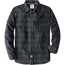 camicia casual a maniche lunghe bottoni in flanella a