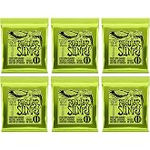Ernie Ball Regular Slinky Nickel Wound Electric Guitar Strings 6 Pack - 10-46 Gauge