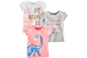 Simple Joys by Carter's Baby-Mädchen Fashion-t-Shirts (3er Pack)