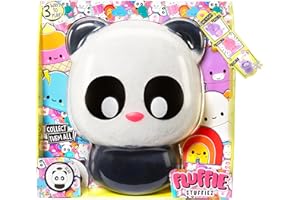 Fluffie Stuffiez Peluche coleccionable grande - PANDA - Revelación sorpresa al abrir la caja con ASMR Fidget DIY Piel flexible, pelusa ultrasuave - Ideal para niños y niñas a partir de 4 años