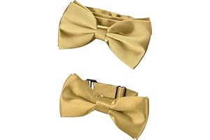 BomGuard Padre Figlio socio Set uomo bambino ragazzo - di papillon con,regolabile con chiusura a gancio - prelacciato e regolabile