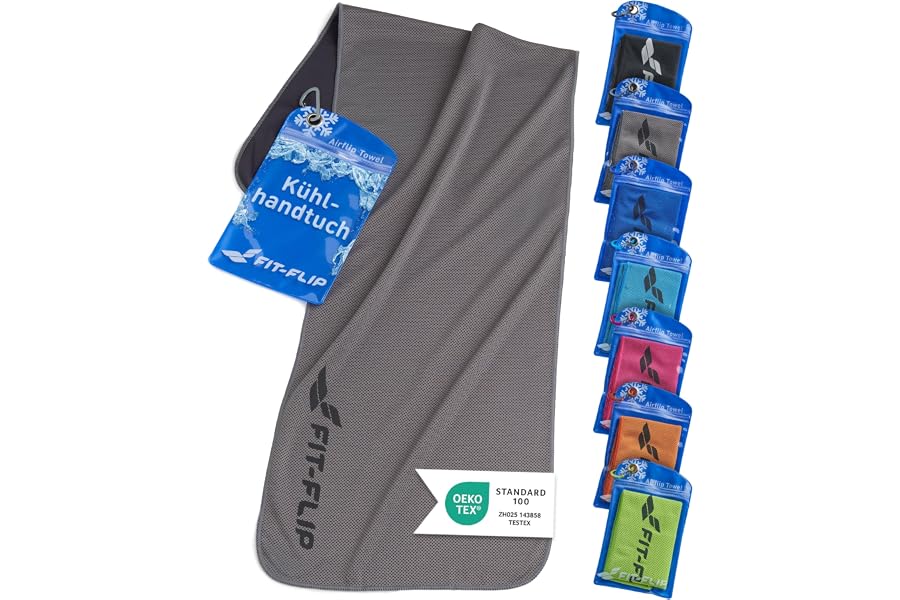 Fit-Flip Kühltuch aus Mikrofaser für Nacken und Hals