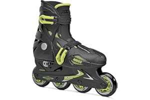 Roces Modelo Orlando III Patines en línea para niños, Talla 13jr-3 de EE. UU, Negro/Lima