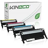 Kineco 4 toner compatibili con Samsung CLT-P406C per Samsung CLP-360 CLP-365 CLX-3305FN CLX-3305FW Xpress C460W C460FW C410W 