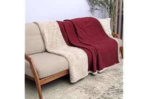 Catalonia Classy Couverture d'amour Couverture imperméable pour Le Sexe, Couverture de Sexe Douillet, Couverture imperméable pour Chien, Couverture pour canapé-lit, XL 203×152 cm, vin/Taupe