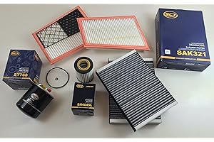 Oil Filter 2x Air Filter 2x Active Carbon Fuel Filter SCT Germany S-Class W221 320 CDI 173KW 235PS