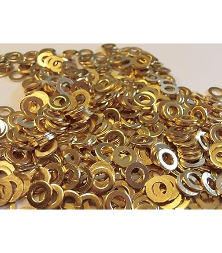 20-Pack Brass Sealing Washers 6.3x12x1.5mm - Flat Ring Gaskets For M6 Screws