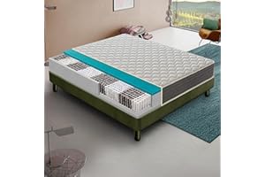 MATERASSI E DOGHE Materassiedoghe - Materasso 800 Molle Insacchettate Indipendenti - Alto 30 cm - 5 cm Memory Foam - Ortopedico - Ergonomico - 100% Made in Italy (Matrimoniale, 160x200 cm)