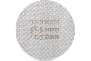 Normcore Colador de arandela 58,5 mm, filtro de espresso, soporte de filtro inferior de ducha, colador de contacto, acero inoxidable 316