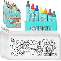 Set 20 Astucci Colorare - Con 4 Pastelli Cera Regalo Bambini