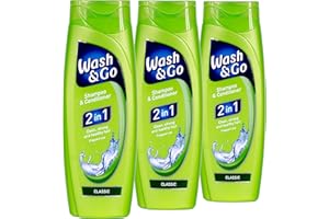 3x Wash & Go Classic 2-in-1 Shampoo & Conditioner 400 ml - 3 Pieces per Pack