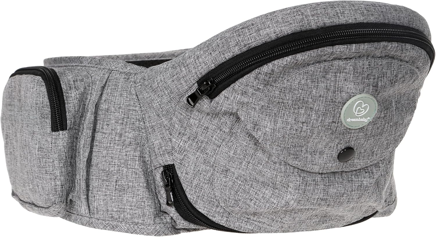 Dreambaby Up & Go Baby Hip Seat Carrier – Lightweight Toddler Holder with Storage Pockets, Ergonomic Design, Wide Adjustable Waistband – Suitable for Children 3.5-18kgs