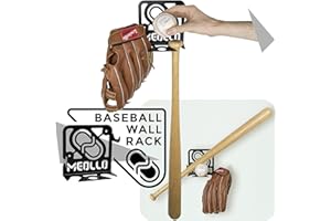MEOLLO Support Mural Rangement pour Batte de Baseball (100% Acier)
