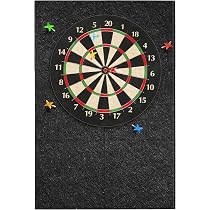 Protections Murales En Feutre Pour Cible De Fléchettes – Lot De 6 – Adhésif Autocollant 30x30 Cm – Anti-rayures Et Sécurité - 6