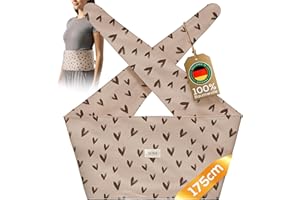 YUNA Care® Wärmflaschengürtel – 175 cm Wärmegürtel aus Baumwolle für Wärmflasche, Körnerkissen, Kirschkernkissen – ideal bei Periode, Rücken-, Bauchschmerzen (Herz)