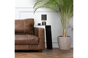 RHEINKANT KÖBES Design Beistelltisch Schwarz, Made in Germany, Beistelltisch Couch C Form aus hochwertigem pulverbeschichtetem Stahl. Exklusiver Couchtisch, Sofatisch, Modern, Nachttisch