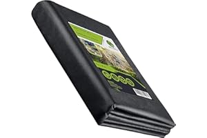 BALINCO Non-tissé contre les mauvaises herbes 150g/m² | Feuille contre les mauvaises herbes | Non-tissé de jardin contre les mauvaises herbes - résistant à la déchirure, perméable à l'eau & haute stabilisatio