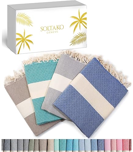 NOUR Hamamdoek strandlaken, set van 2, groot, 100 x 200 cm, van 100% katoen, picknickdeken, saunahanddoek, extra licht, absorberend, sneldrogend, zandvrij, babyroze NOUR Hamamdoek strandlaken, set van 2, groot, 100 x 200 cm, van 100% katoen, picknickdeken, saunahanddoek, extra licht, absorberend, sneldrogend, zandvrij, babyroze