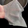 Cast Iron Cleaner, cast Iron scruber, Upgrade Thin Ring, 316L Stainless Steel Scrubber Patented L 8''x 8''(20x20cm), Stainless Steel mesh,Steel Wool Scrubber,Skillet/Ring/Oven Cleaner… (8''x8'')