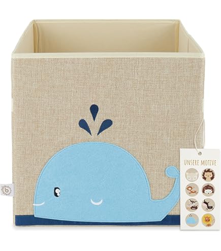 Contenitore Giochi Bambini Navaris - Scatola Portaoggetti Con Divisorio Design Animali - Foto 10