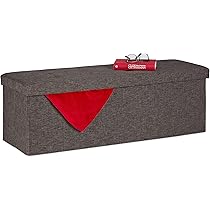 Pouf Contenitore In Velluto Beige - Cassapanca Pieghevole, 112 Litri, Per Camera O Soggiorno