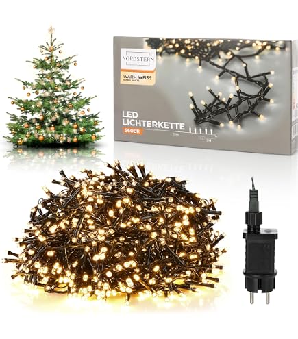 Spetebo Büschel Lichterkette Für Außen – Warmweiß, 1152 LED, 15 M, Mit Timer & 8 Funktionen, IP44, Netzstecker