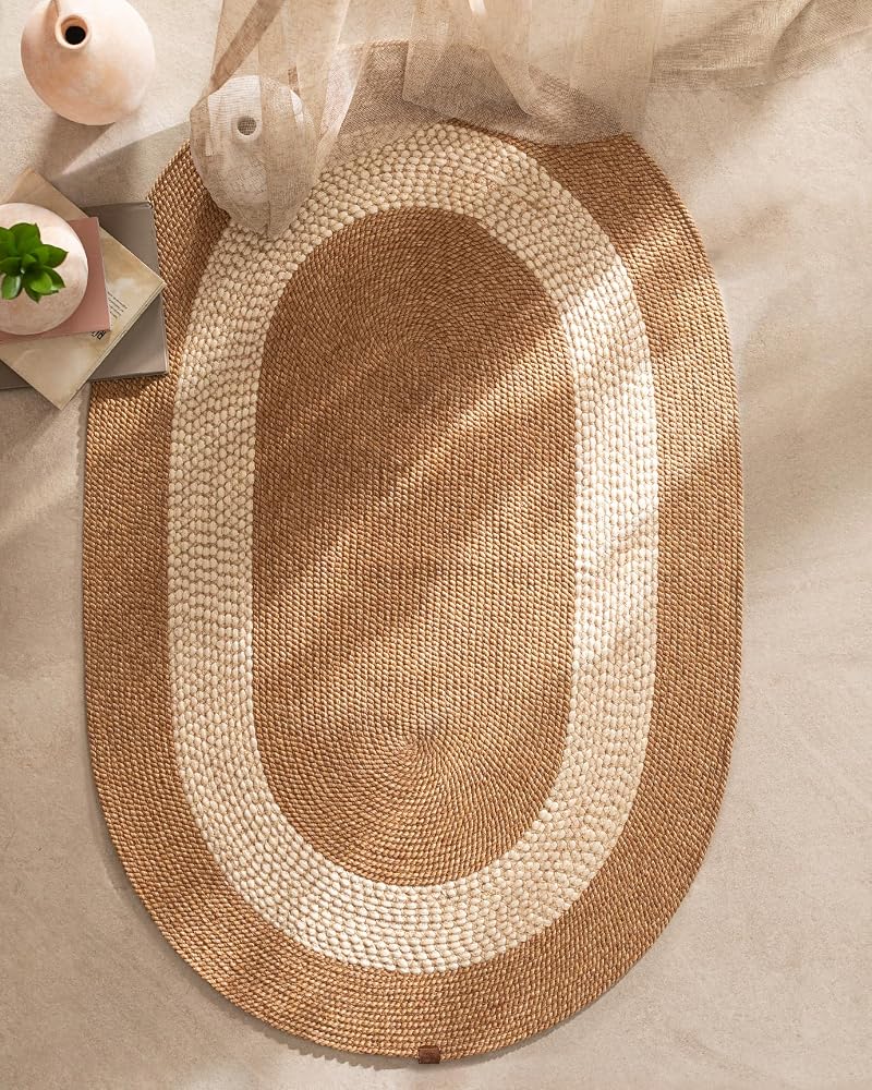 Madame Coco Alsace Oval Kilim Naturel/Krem