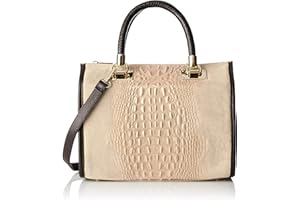 Chicca Borse Borsa Donna a Mano in Pelle con Tracolla Bauletto