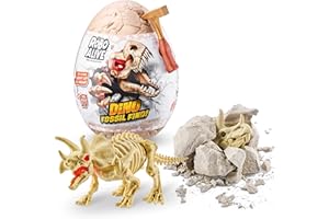 ROBO ALIVE 7156B Dino Fossil Find-Triceratops Surprise Unboxing zabawka robot, zestaw odkrywcy dinozaurów