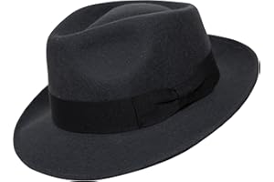 Borges & Scott B&S Premium Doyle kapelusz Teardrop Fedora - 100% filc wełniany – idealny do podróży – odporny na działanie wody – uniseks