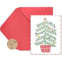 Papyrus Set Biglietti Di Natale In Scatola - 14 Biglietti Con Buste Foderate Oro E 16 Sigilli