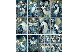 Cyanotye Animals Rice Paper, 20 x 26.5cm (6 Sheets) – 6X Decoupage Papers for Collage, Mixed Media, Card Making & Crafts, Decoupage by CRAFT KREATIVELY