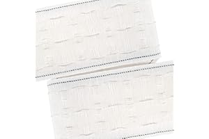 The Bead Shop Faltenband mit Bleistiftfalten, abnehmbares Gardinenfutter, Verdunkelungsfutter, Gardinenband, Netzvorhänge, lose Innenfutter (75 mm x 5 m)