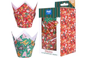 PME Noël Caissettes à Muffins en forme de Tulipe - Enchanté (24 pièces)