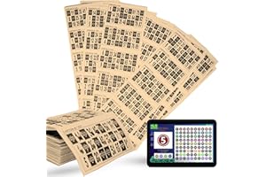 DECEVI 300 Cartones de Bingo Troquelados de 90 Bolas Reutilizables + Juego de Bingo Online Gratuito | Cartones sin repertir | Juegos de Mesa Tradicionales, Juego en Familia, Amigos, Navidad (300 Salmón)