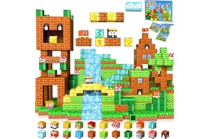 LUVTOY Costruzioni Magnetiche per Bambini - Blocchi Magnetici -150 Pezzi Magneti Bambini - Giochi per Bambini Giochi Montessori 3 4 5 6 7 8 Anni - Regalo di Pasqua e Compleanno per Ragazzi e Ragazze