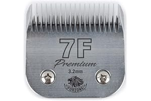 Furzone Lame amovible – Taille 7F lame 1/8", fabriquée en acier japonais très résistant, compatible avec la plupart des tondeuses Andis, Oster, Wahl A5