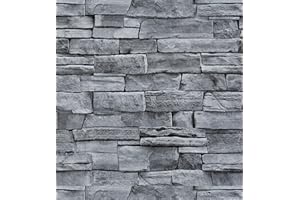 xupingjiti Papel pintado autoadhesivo, diseño de ladrillo, vintage, efecto piedra, 44 cm x 300 cm, lámina autoadhesiva para alféizar de cocina