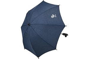Altabebe (AL7005-32) Universal Parasol, Sun Protection, Pushchair and Buggy, UV Protection 50+, 73 cm Diameter, Flexible Umbrella, Universal Holder for Round and Oval Tubes, Colour: Melange Navy