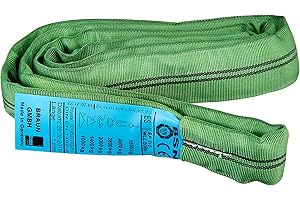 Braun 20021RS Rundschlinge 2000 kg Tragkraft, 2 m Umfang, endlos mit Polyesterkern, grün