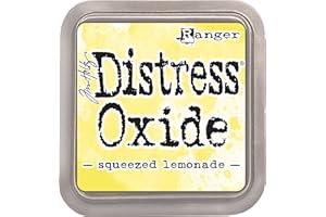 Ranger Tim Holtz Distress Oxide Ink pad Squeezed Lemonade, Gelb, 7.5 x 7.5 x 1.9 cm