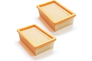 MI:KA:FI 2x Filtre plissé plat | Pour Kärcher Aspirateur Multifonctions + Aspirateur sec/humide | MV4 + MV5 + MV6 + WD4 + WD5 + WD6 | comme 2.863-005.0