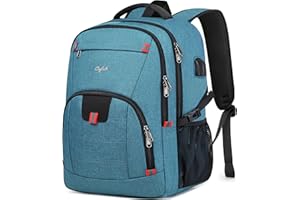 CAFELE Backpack for Men and Women,School Backpack for Teens,17.3 inch Laptop Backpack for Business College Travel,Lake Blue