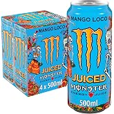 Monster Mango Loco, Bebida Energ&eacute;tica - Pack 4 Latas 500ml