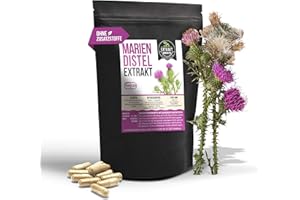 FOODFROG Mariendistel Extrakt | 80% Silymarin | 120 Kapseln 450mg | ohne Zusatzstoffe | hochdosiert 100% vegan und in Deutschland hergestellt (Kapseln 120)