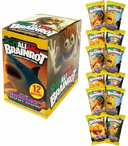Skifidol Italian Brainrot Trading Card Game, série gamma anomalie galactique, 24 sachets de 7 cartes, jeu de cartes à collectionner Skifidol Italian Brainrot Trading Card Game, série gamma anomalie galactique, 24 sachets de 7 cartes, jeu de cartes à collectionner