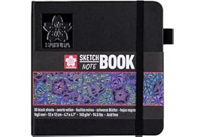 SAKURA szkicownik, 120 x 120 mm, czarny